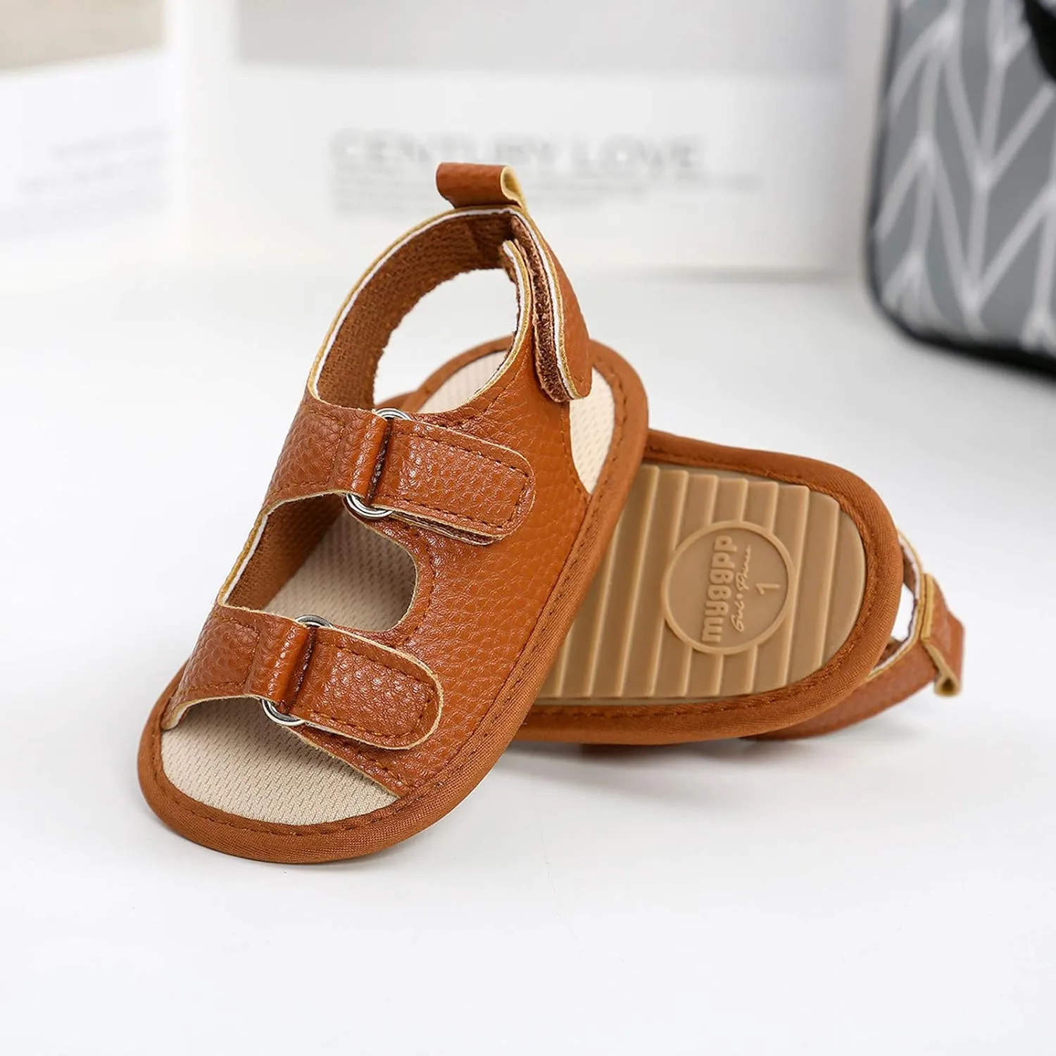 Girls Prewalker Walking Soft Sandals Sole Flat Boys Non-Slip Shoes Baby Rubber Baby Shoes Toddler Mary Jane Shoes