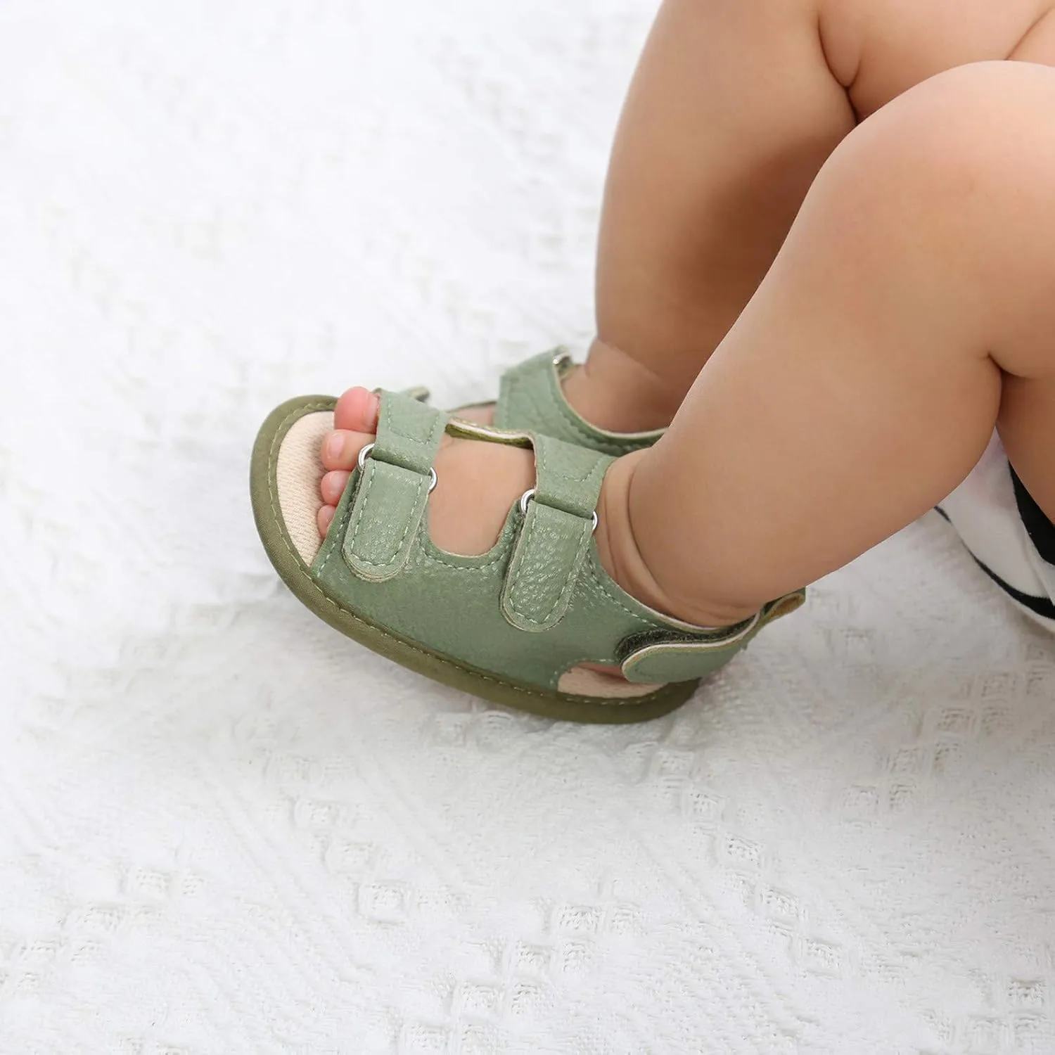 Girls Prewalker Walking Soft Sandals Sole Flat Boys Non-Slip Shoes Baby Rubber Baby Shoes Toddler Mary Jane Shoes