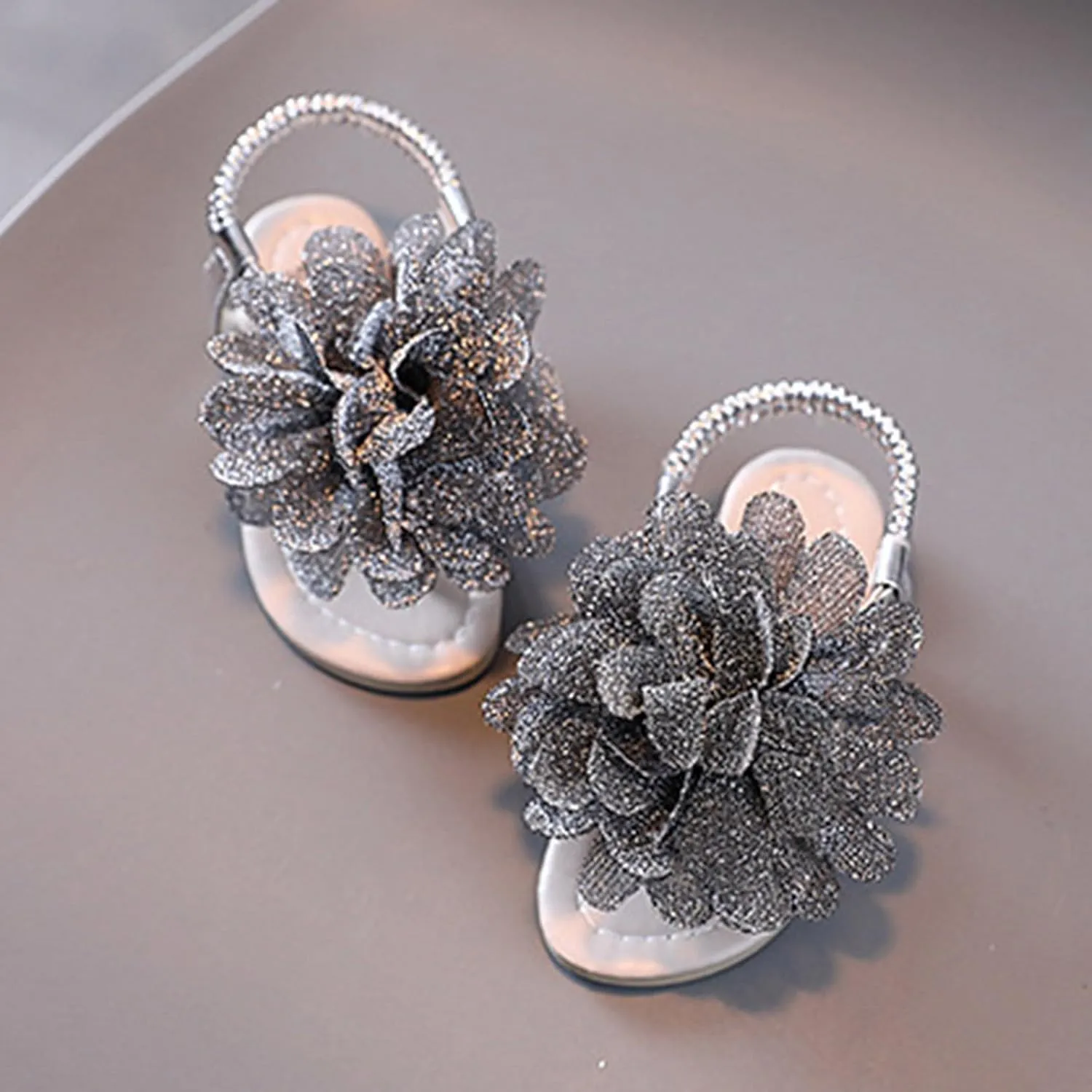 Girls Sandals Bohemian Flower Baby Shoes Fashion Soft Sole Student Sandals Dress for Girls Little