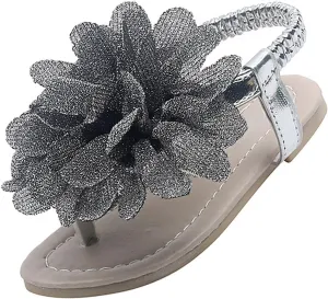 Girls Sandals Bohemian Flower Baby Shoes Fashion Soft Sole Student Sandals Dress for Girls Little