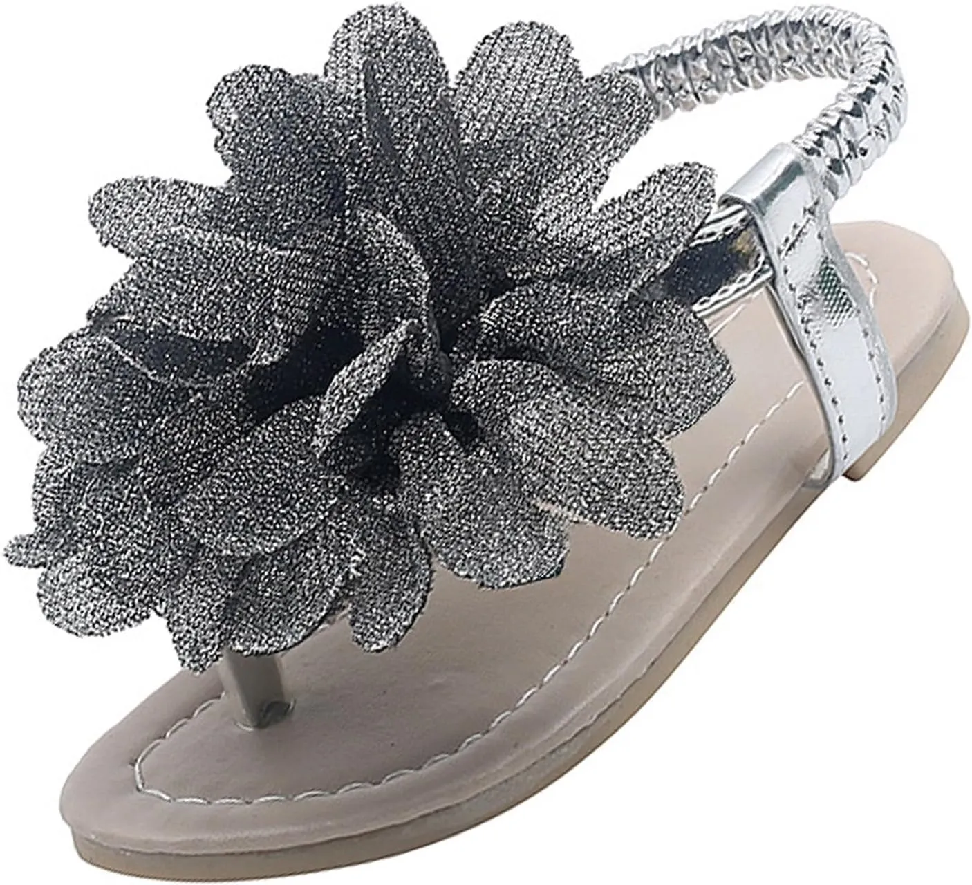 Girls Sandals Bohemian Flower Baby Shoes Fashion Soft Sole Student Sandals Dress for Girls Little