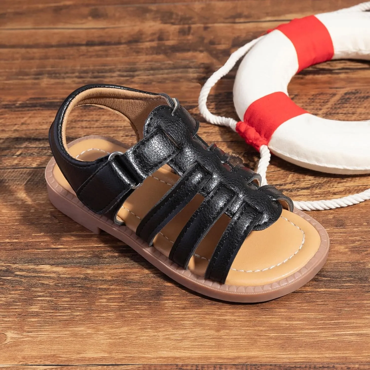 Girls Sandals Summer Hollow Dress Sandals Comfortable Breathable Soft Sole Holiday Beach Casual Girls