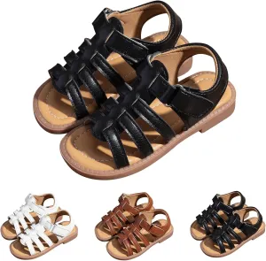 Girls Sandals Summer Hollow Dress Sandals Comfortable Breathable Soft Sole Holiday Beach Casual Girls