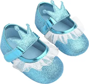 Girls Slip on Sneakers Soft Crown Yarn Toddler Princess Shoes Shoes Shape Fashion Baby Light up Tennis Shoes