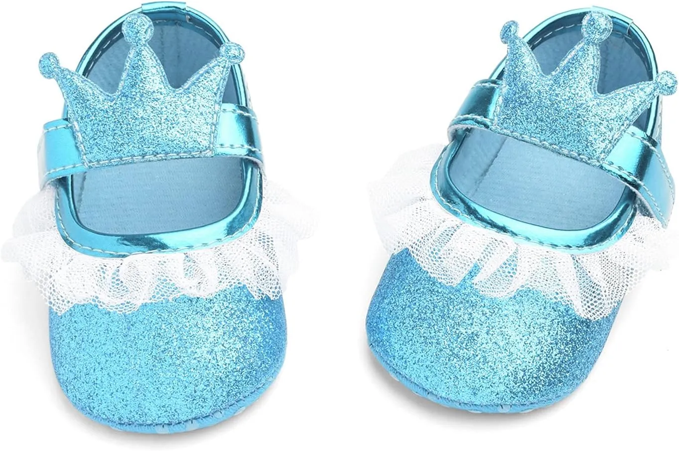 Girls Slip on Sneakers Soft Crown Yarn Toddler Princess Shoes Shoes Shape Fashion Baby Light up Tennis Shoes