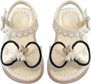 girls toddler sandal For Children Wearing Beach Shoes Pearl Soft Sole