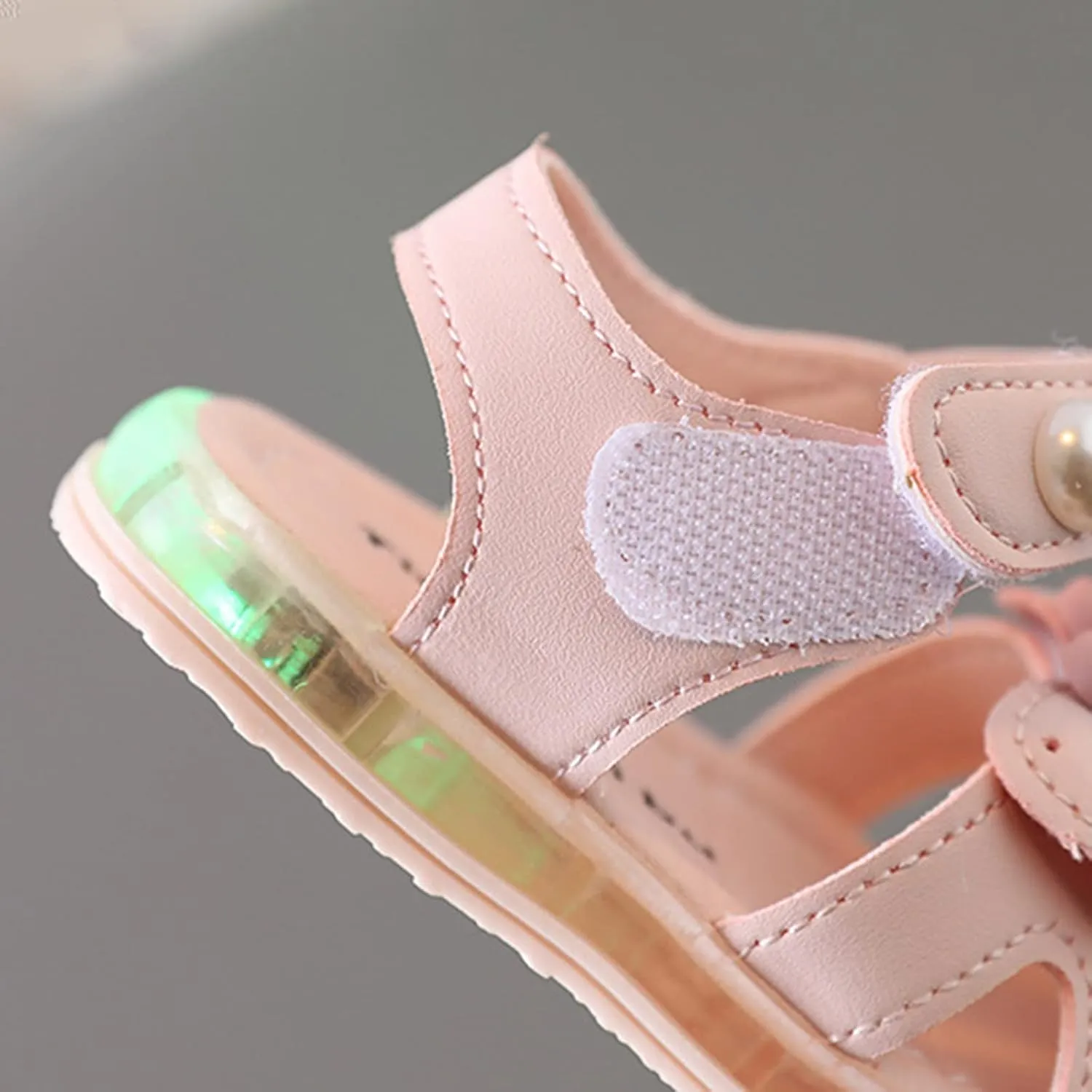 GirlsSandals Summer Baby Princess Shoes Soft Sole Baotou Anti Slip Children Walking Shoes Baby Girl Sandals (Pink, 5.5 Infant)