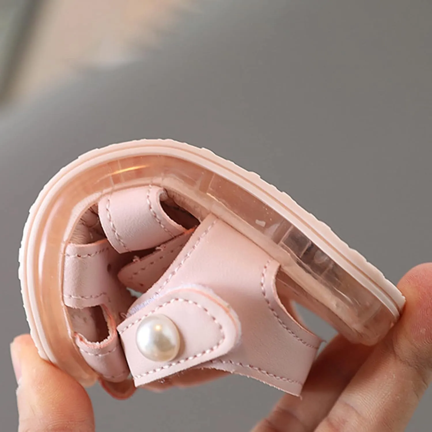 GirlsSandals Summer Baby Princess Shoes Soft Sole Baotou Anti Slip Children Walking Shoes Baby Girl Sandals (Pink, 5.5 Infant)
