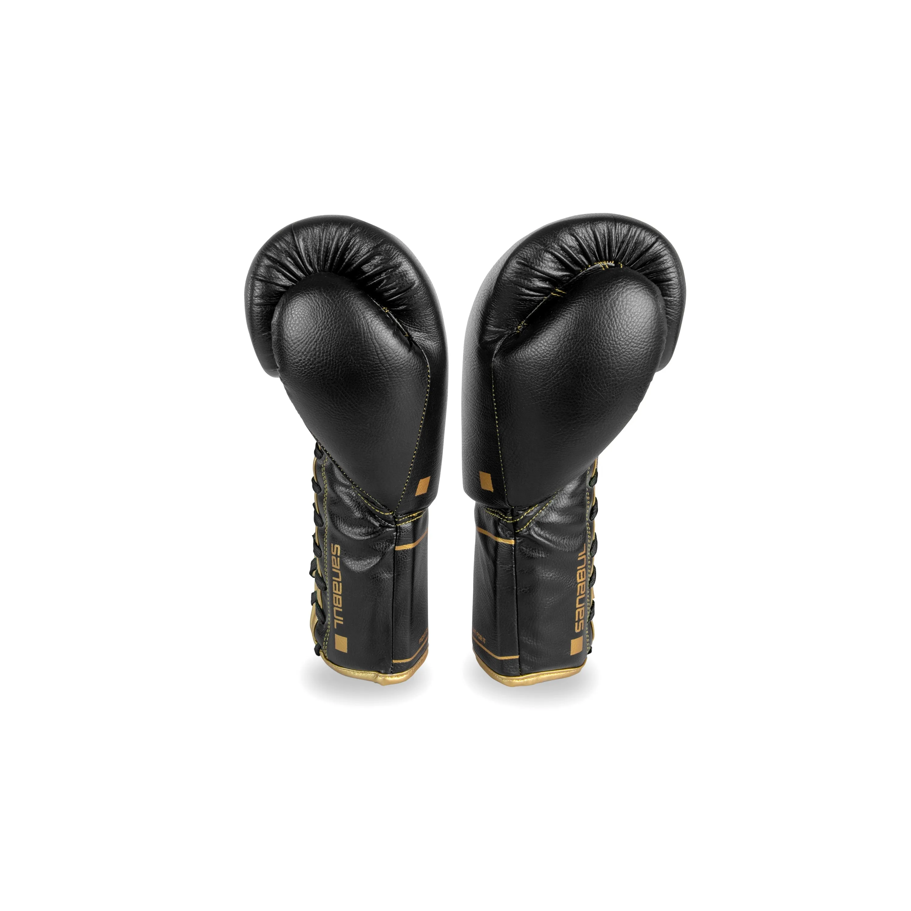 Gold Strike Professional Lace Up Boxing Gloves