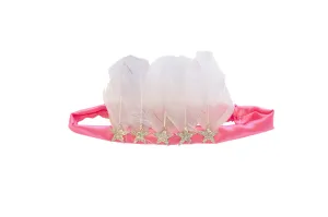 Henny & Coco Royal Feather Headband - Fuchsia