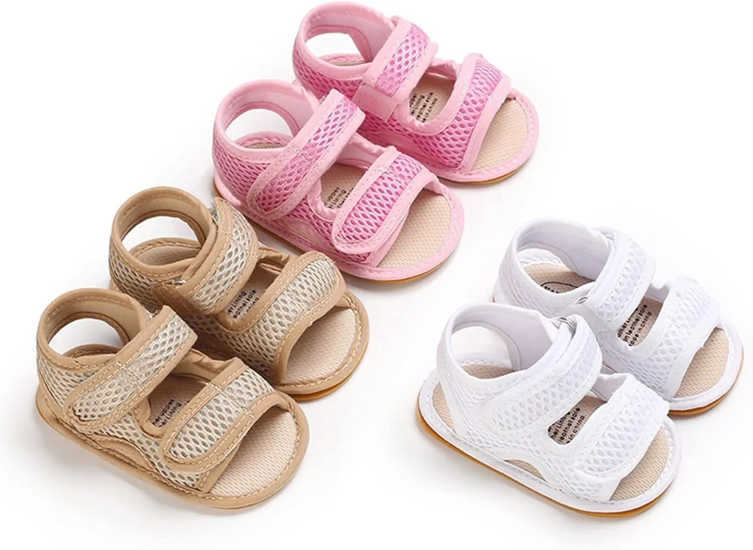 Infant Baby Boys Girls Beach Sandals Non Slip Soft Rubber Sole Toddler Outdoor Open-Toe First Walker Shoes