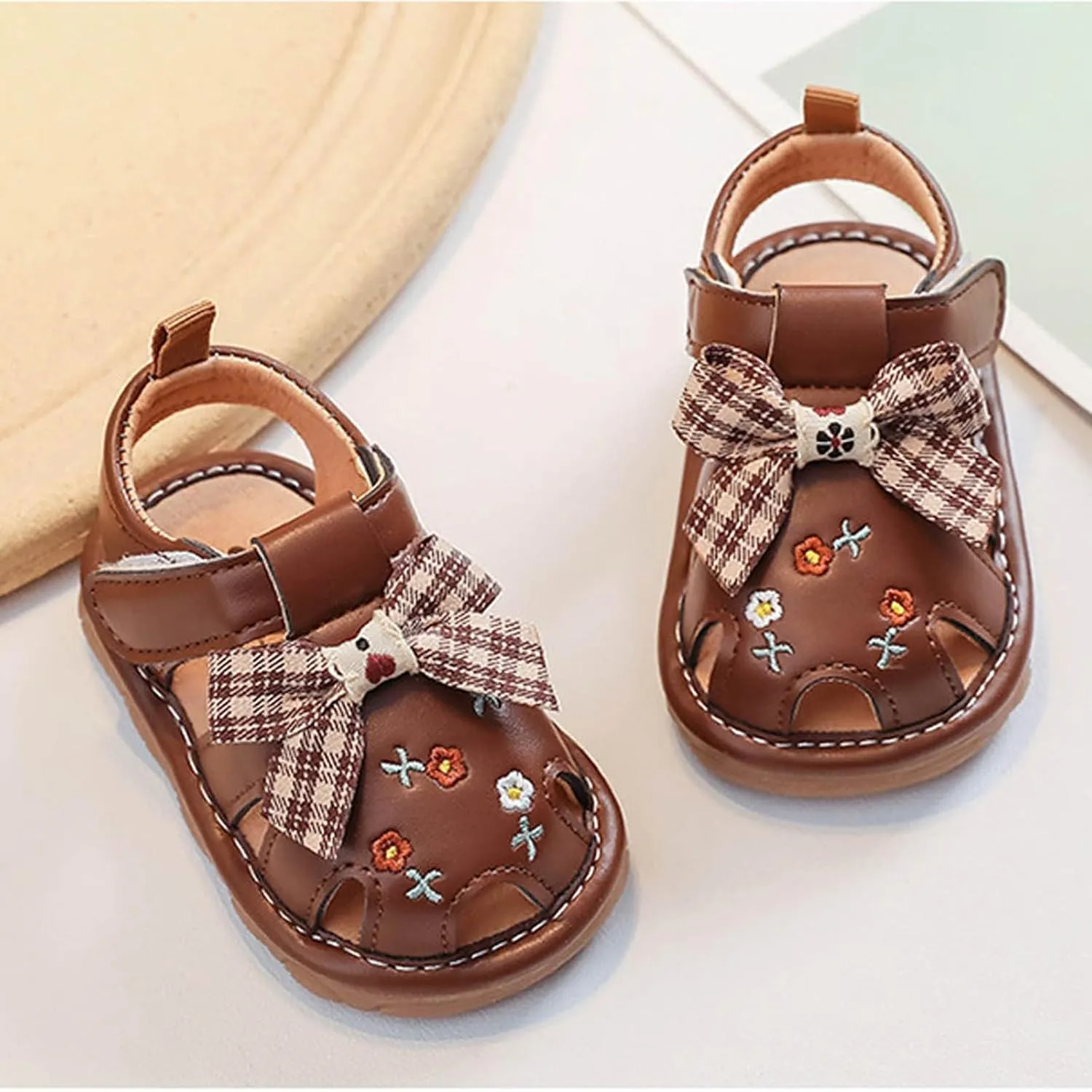 Infant Baby Boys Girls Sandals Summer Bowknot Wedding Dress Flats Non-Slip Crib Princess Shoes Newborn First Walkers Shoes