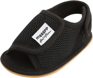 Infant Baby Boys Girls Summer Open Toe Sandals Non Slip Soft Sole Toddler First Walke Crib Shoes Mesh Flat Shoes