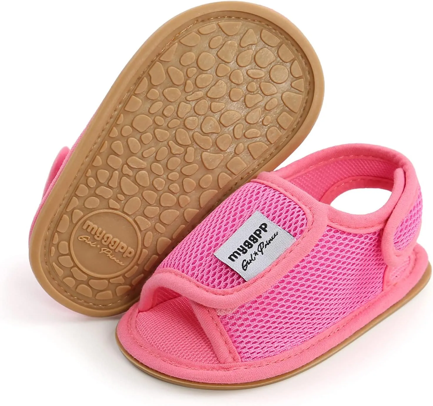Infant Baby Boys Girls Summer Open Toe Sandals Non Slip Soft Sole Toddler First Walke Crib Shoes Mesh Flat Shoes