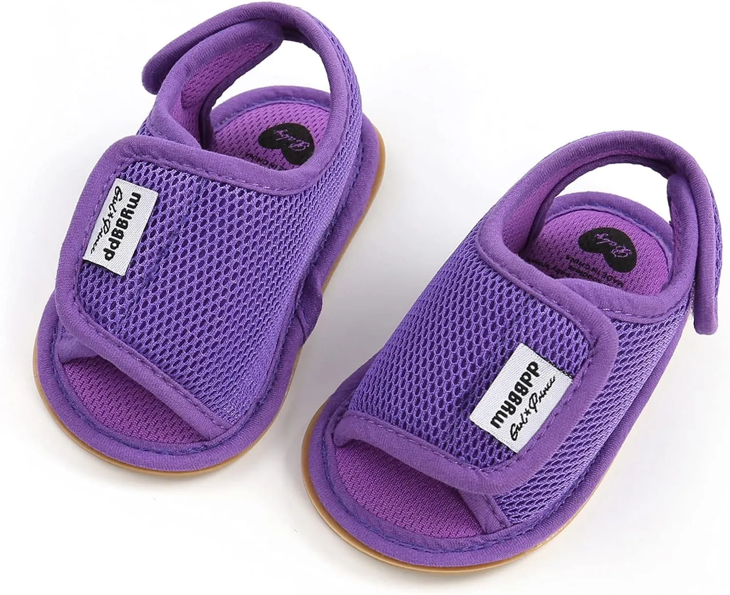 Infant Baby Boys Girls Summer Open Toe Sandals Non Slip Soft Sole Toddler First Walke Crib Shoes Mesh Flat Shoes