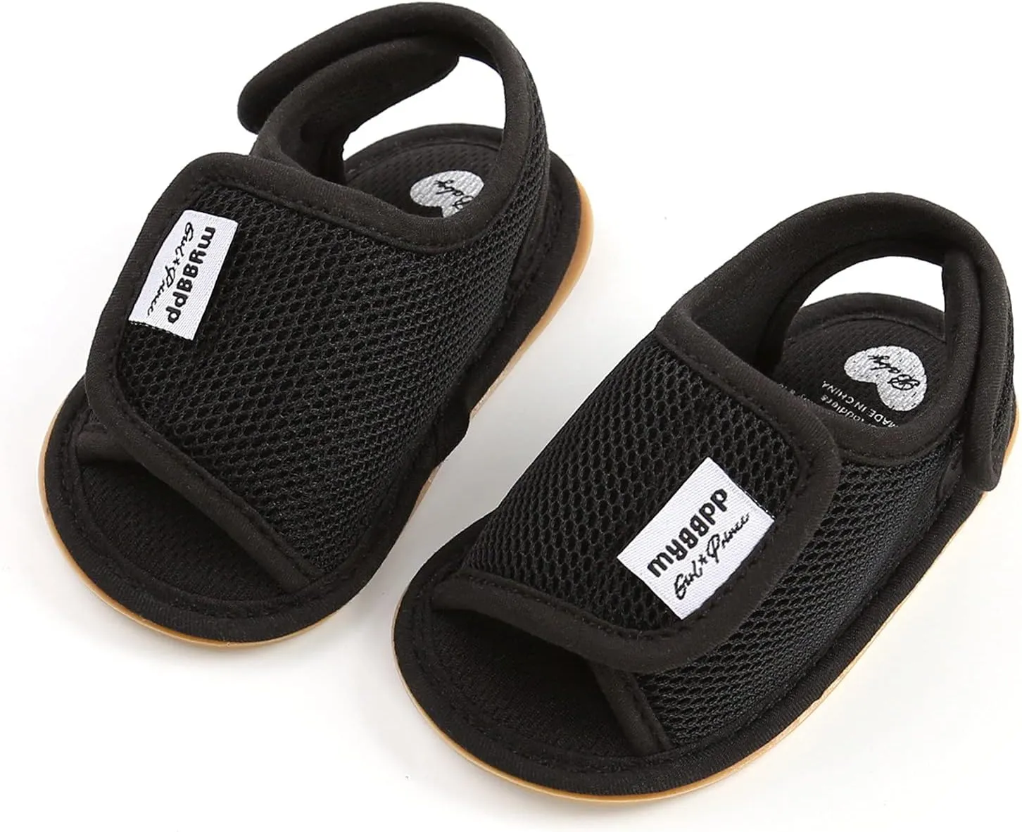 Infant Baby Boys Girls Summer Open Toe Sandals Non Slip Soft Sole Toddler First Walke Crib Shoes Mesh Flat Shoes