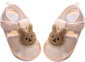 Infant Baby Boys Girls Summer Softy Beach Sandals Breathable Cartoon Anti-slip Soft Sole First Walkers Crib Shoes