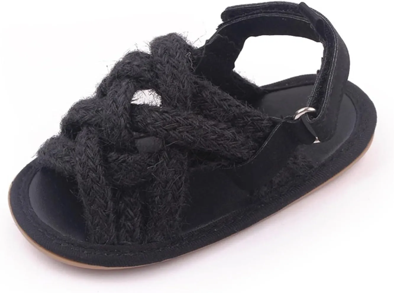Infant Baby Girl Boy Sandals Braided Open Toe Flat Sandal Summer Anti Slip Walk Shoes Cute Slip On Casual Shoes