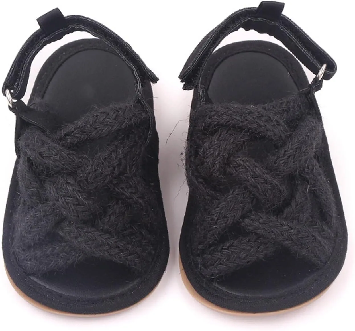 Infant Baby Girl Boy Sandals Braided Open Toe Flat Sandal Summer Anti Slip Walk Shoes Cute Slip On Casual Shoes