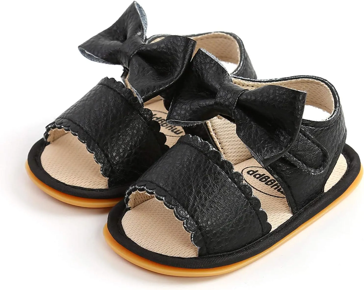 Infant Baby Girls Boys Sandals Summer Bowknot Crib Shoes Toddler Pu Leather Flower Dress Flat First Toddler Indoor Shoe