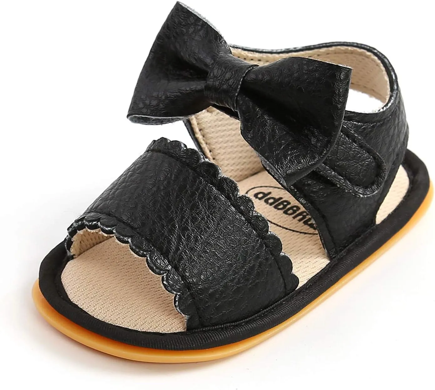 Infant Baby Girls Boys Sandals Summer Bowknot Crib Shoes Toddler Pu Leather Flower Dress Flat First Toddler Indoor Shoe