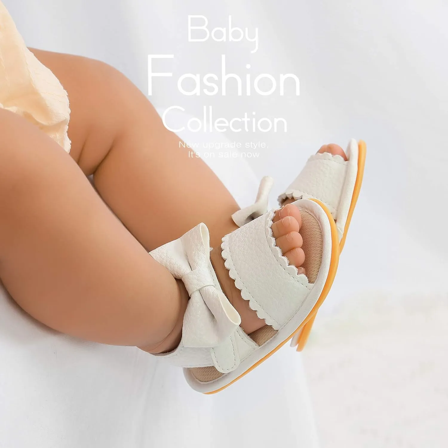 Infant Baby Girls Boys Sandals Summer Bowknot Crib Shoes Toddler Pu Leather Flower Dress Flat First Toddler Indoor Shoe
