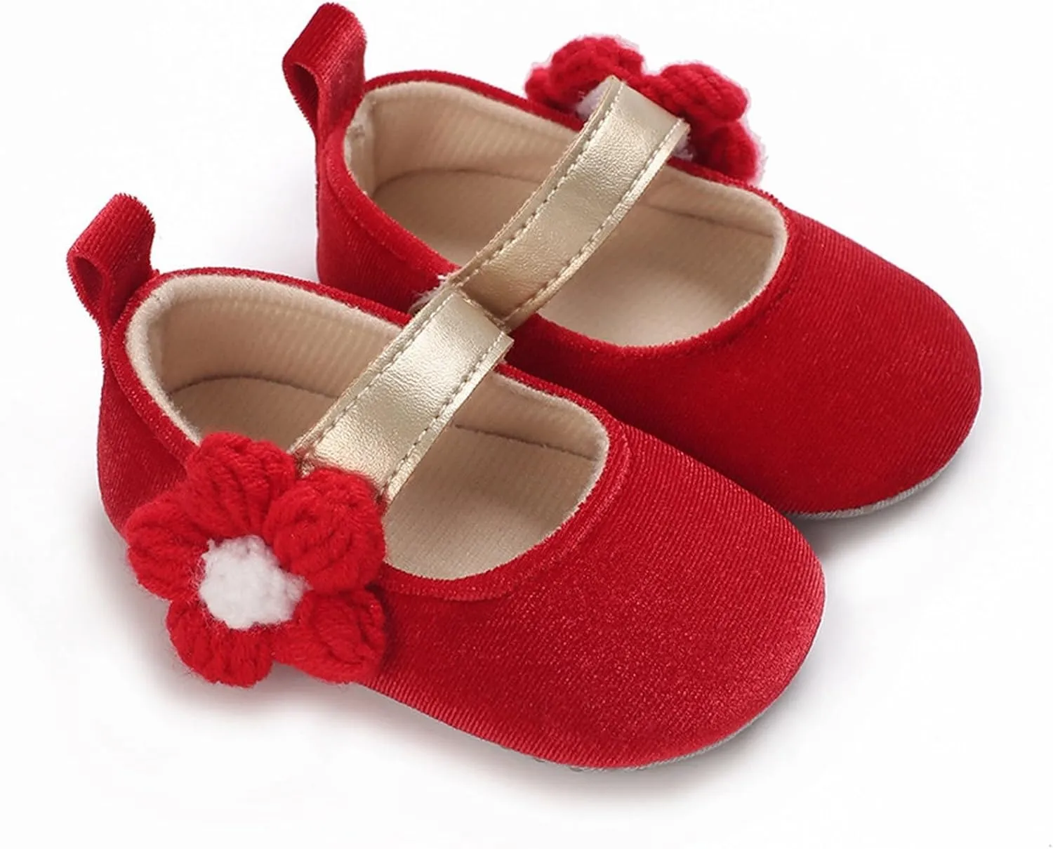 Infant Baby Girls Soft Sole Bowknot Princess Shoes Wedding Dress Mary Jane Flat Shoes Newborn Light Sneaker Shoes