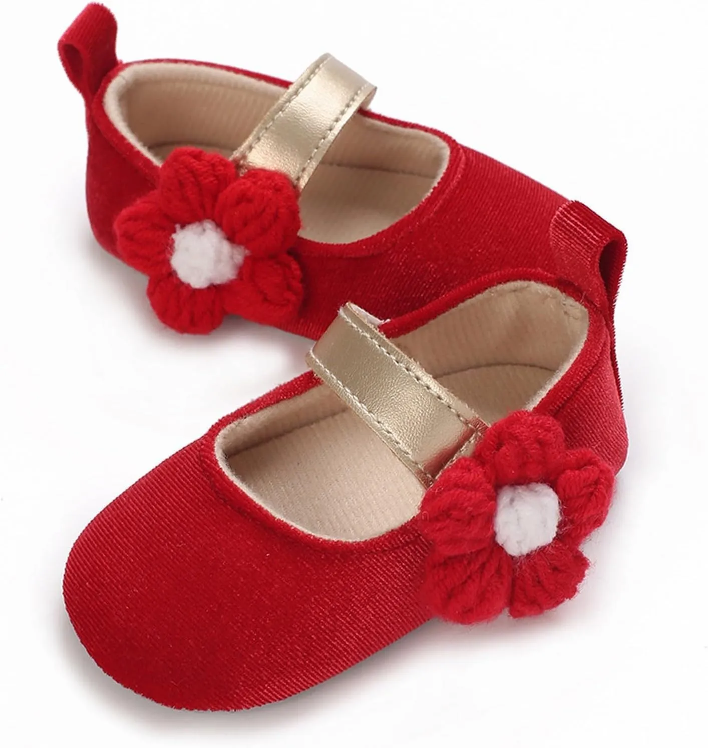 Infant Baby Girls Soft Sole Bowknot Princess Shoes Wedding Dress Mary Jane Flat Shoes Newborn Light Sneaker Shoes