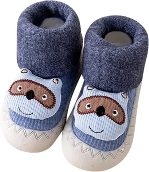 Infant Baby Infant Toddle Footwear Winter Toddler Shoes Soft Bottom Indoor Non Slip Warm Cartoon Animal Floor Socks Shoes Toddler Girl Shoes Size 7