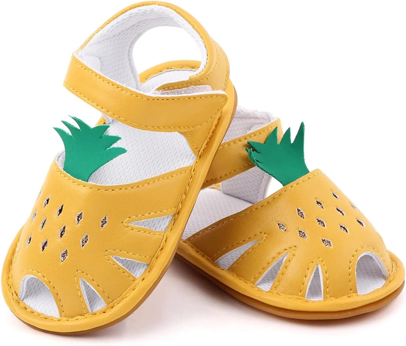 Infant Boys Girls Single Shoes First Walkers Shoes Summer Toddler Pineapple Hollow Out Flat Sandals Natives for Toddlers