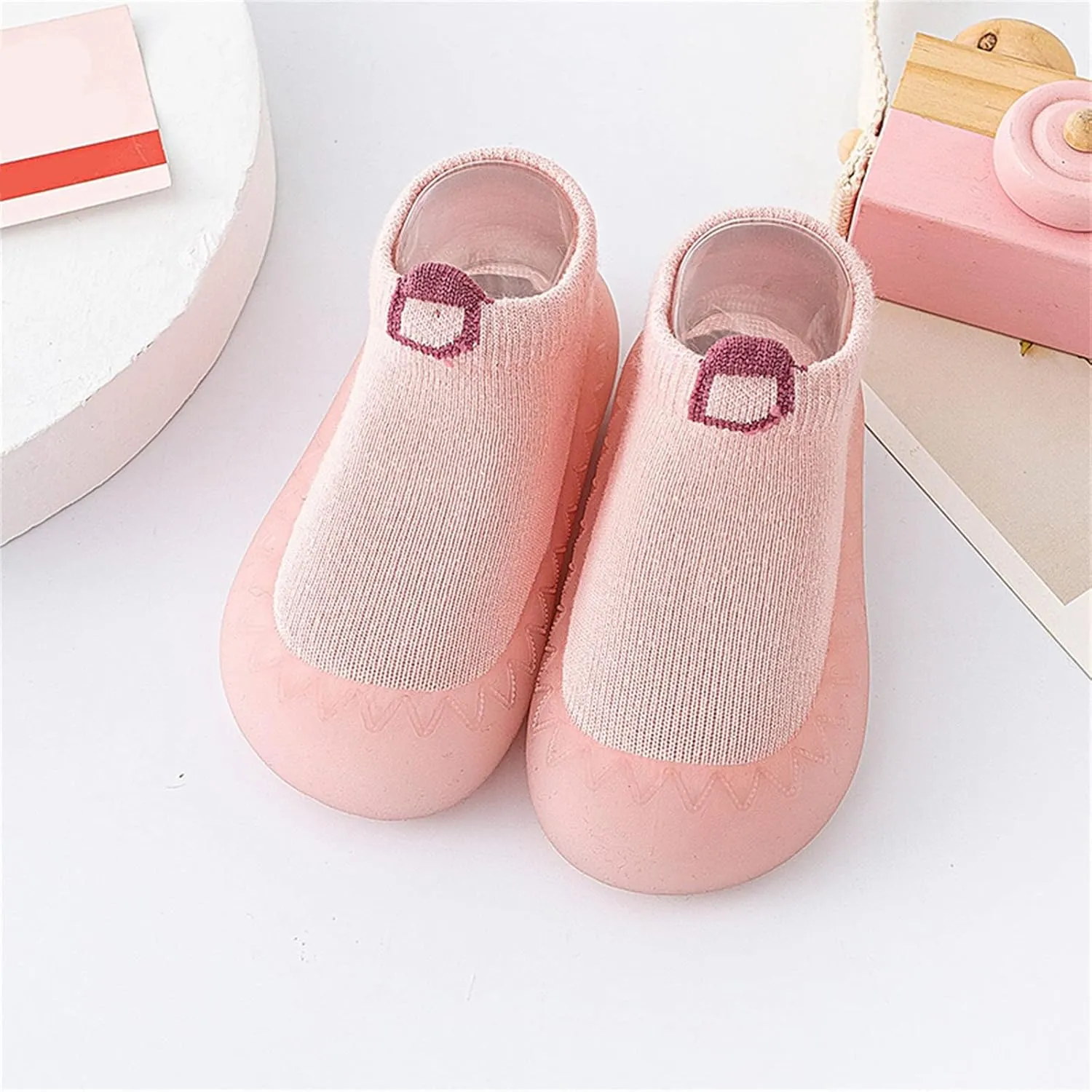 Infant Boys Girls Socks Shoes Toddler Fleece WarmThe Floor Socks Non Slip Prewalker Shoes Baby Boy Size 5