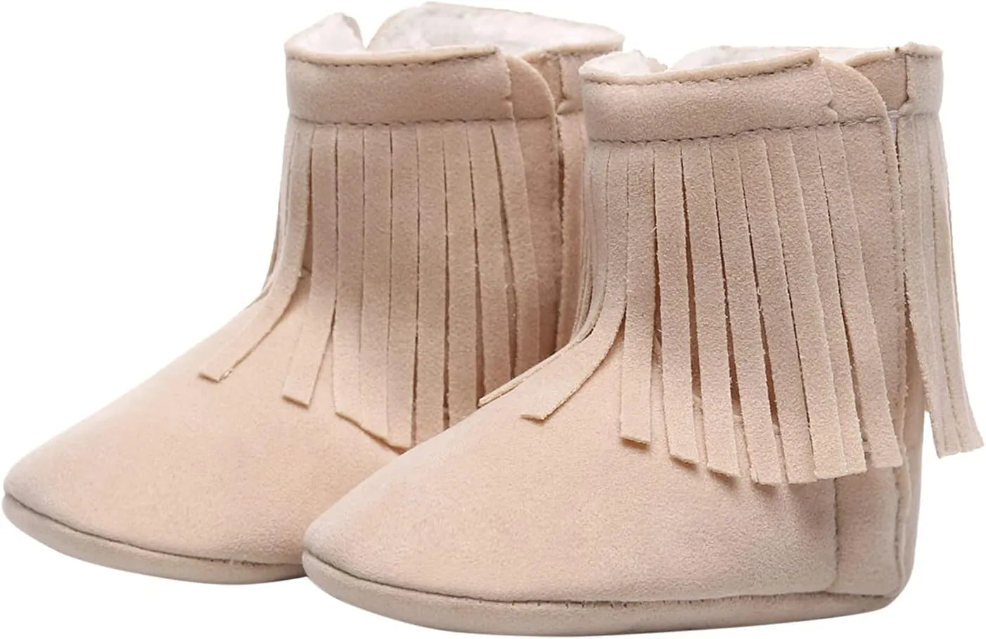 Infant Boys Size 2 Shoes Baby Tassels Shoes Girls First Infant Snow Cotton Warm Boots Soft Plush Walkers Baby Shoes Baby Snow Boots Girls