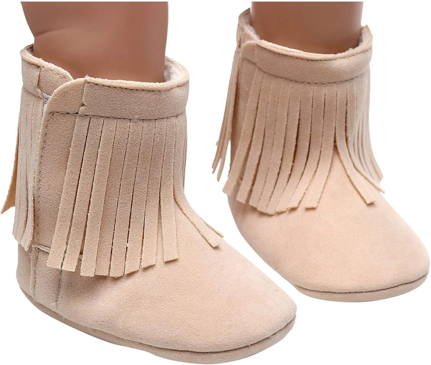 Infant Boys Size 2 Shoes Baby Tassels Shoes Girls First Infant Snow Cotton Warm Boots Soft Plush Walkers Baby Shoes Baby Snow Boots Girls