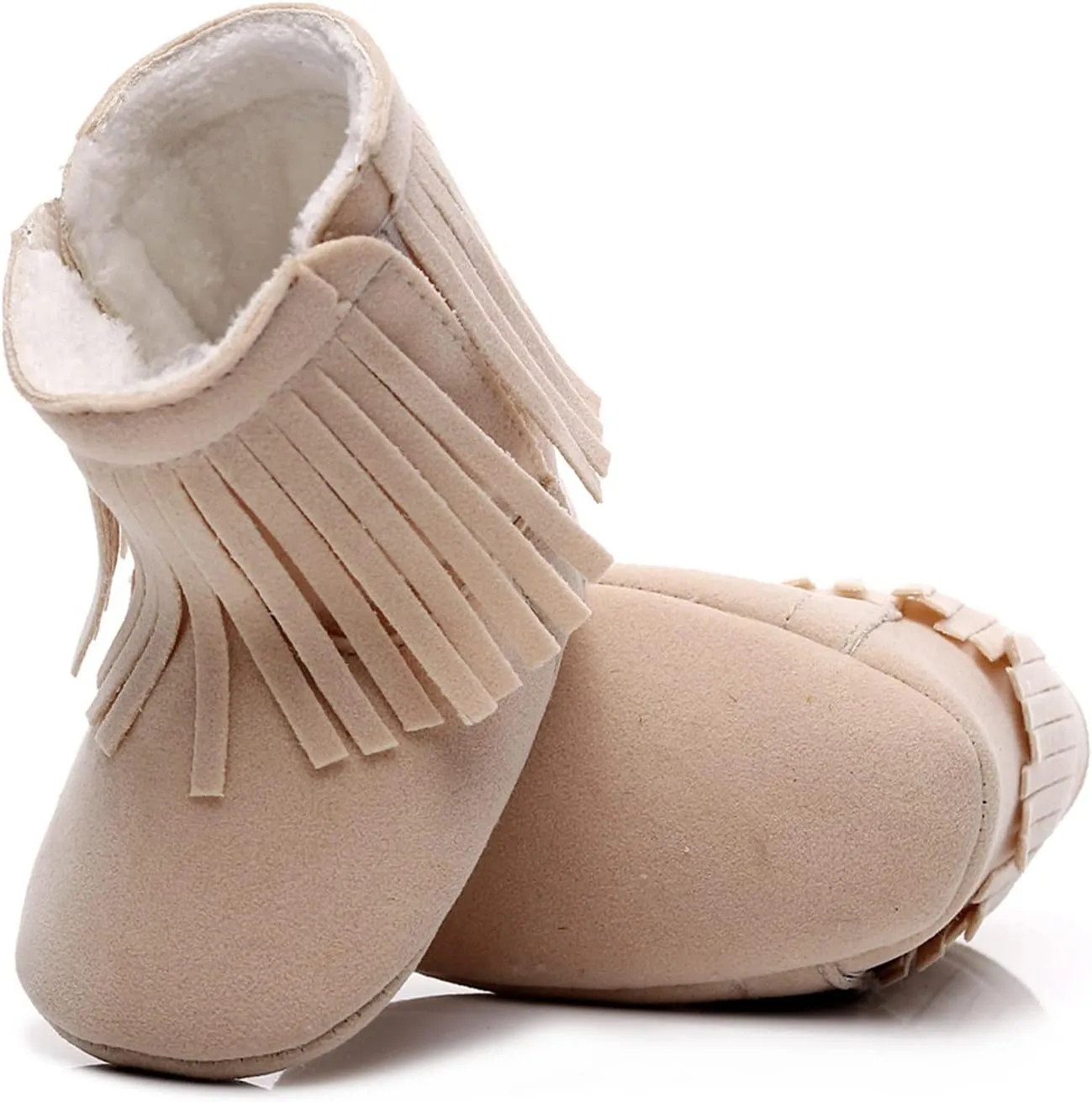 Infant Boys Size 2 Shoes Baby Tassels Shoes Girls First Infant Snow Cotton Warm Boots Soft Plush Walkers Baby Shoes Baby Snow Boots Girls