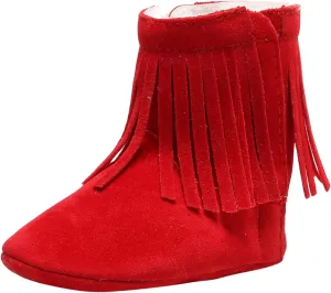 Infant Boys Size 2 Shoes Baby Tassels Shoes Girls First Infant Snow Cotton Warm Boots Soft Plush Walkers Baby Shoes Baby Snow Boots Girls