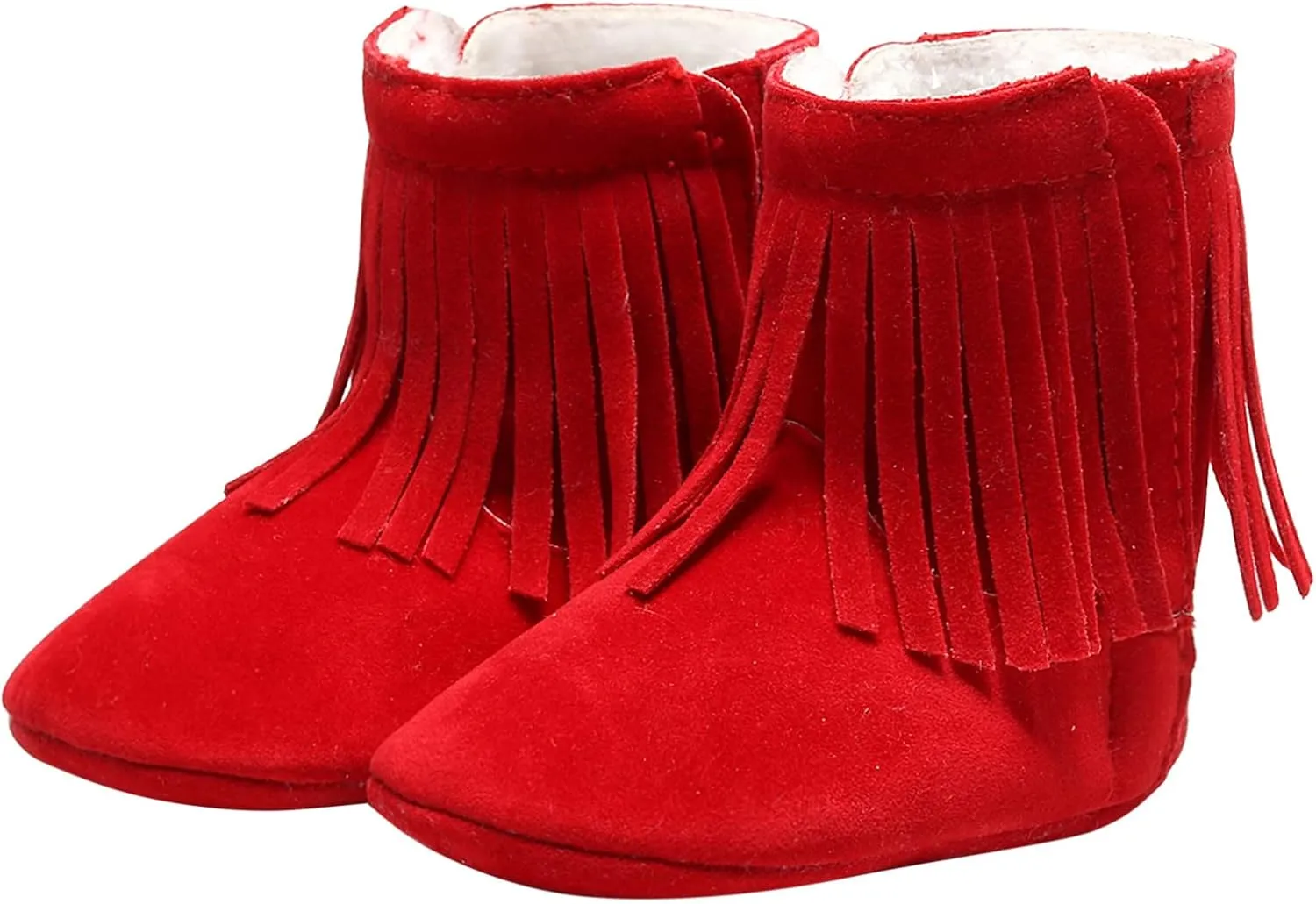 Infant Boys Size 2 Shoes Baby Tassels Shoes Girls First Infant Snow Cotton Warm Boots Soft Plush Walkers Baby Shoes Baby Snow Boots Girls