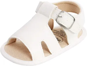 Infant Girls Cotton Rubber Sole Sandals Baby Soft Sole Non-Slip Boys Flat Walking Shoes Baby Shoes