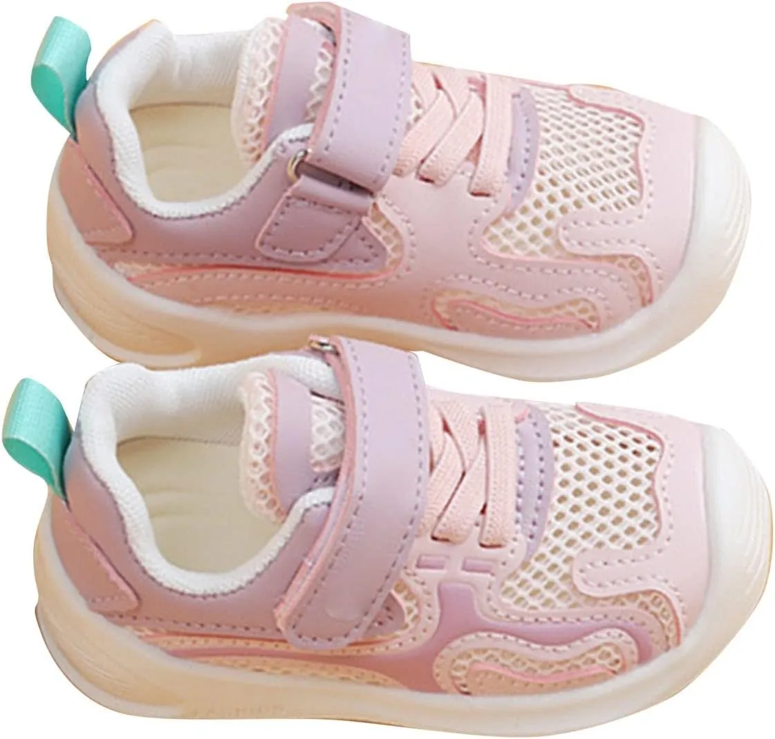 Infant Girls' Sneakers Girls' Soft Sole Casual Shoes Spring Summer New Baby Hollowed Out Mesh Chief Formal Shoes