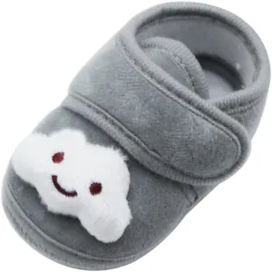 Infant High Top Winter Plush Girls Cloud Infant Stars Soft Warm Sole Shoes Baby Boots Toddler Support Shoes