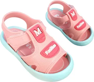 Infant Toddler Baby Girls Boys Shoes Sandals Outdoor First Walkers Soft Anti-Slip Sole Flat Shoes (Pink, 6.5 Infant)