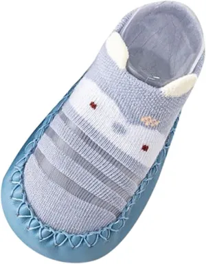 Infant Toddler Shoes Soft Sole Toddler Shoes Bow Glitter Sequins Non Slip Breathable Princess Shoes (Blue, 0 Months)