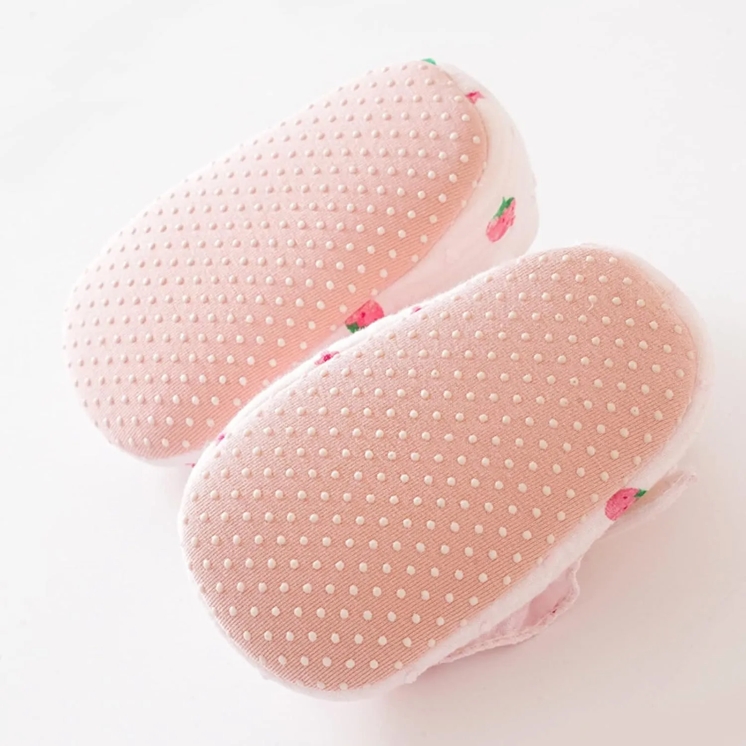 Infant Toddler Shoes Strawberry Prints Soft Non Slip Socks Baby Floor Sandals Socks Toddler Girl Cute Dress Shoes