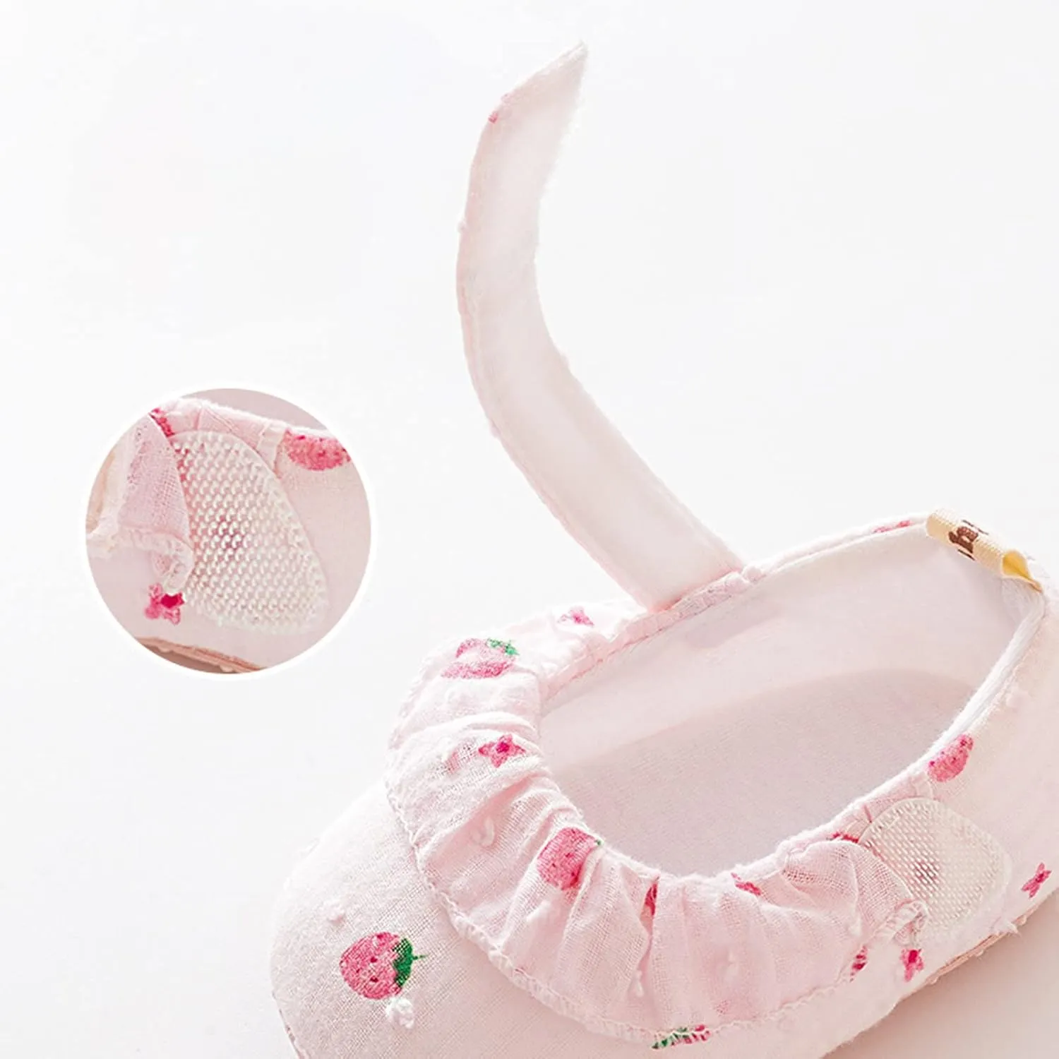 Infant Toddler Shoes Strawberry Prints Soft Non Slip Socks Baby Floor Sandals Socks Toddler Girl Cute Dress Shoes