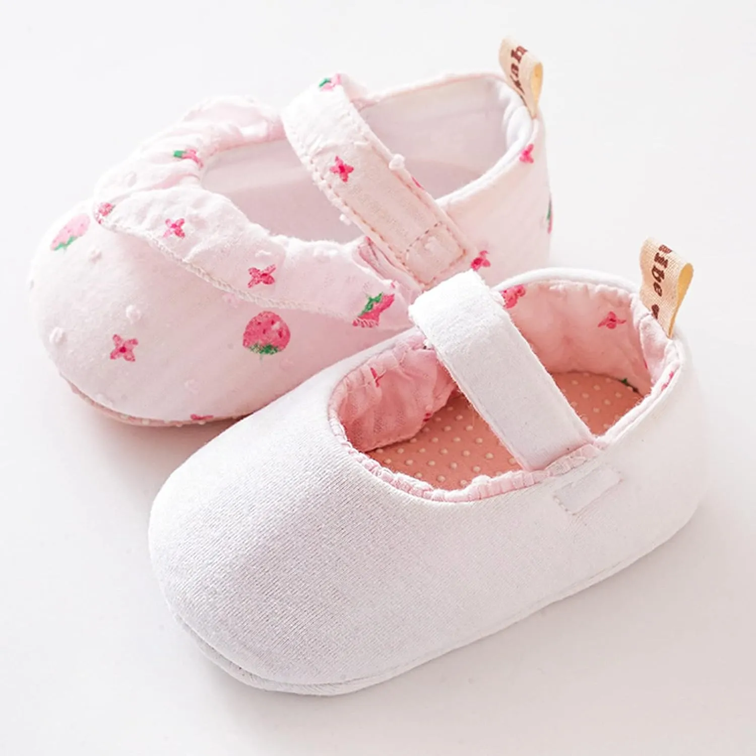 Infant Toddler Shoes Strawberry Prints Soft Non Slip Socks Baby Floor Sandals Socks Toddler Girl Cute Dress Shoes