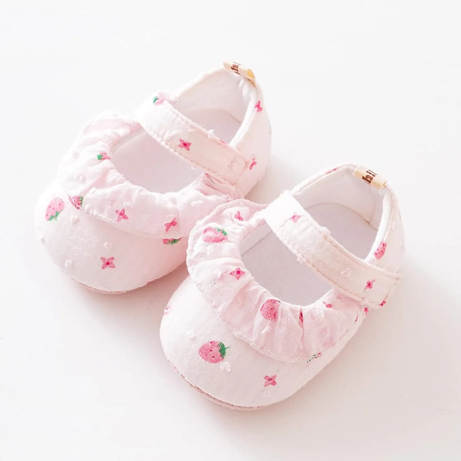 Infant Toddler Shoes Strawberry Prints Soft Non Slip Socks Baby Floor Sandals Socks Toddler Girl Cute Dress Shoes