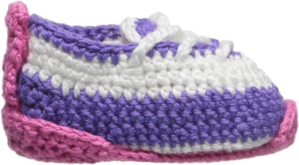 Jefferies Socks Unisex-Baby Hand Crochet Tennis Shoe Bootie