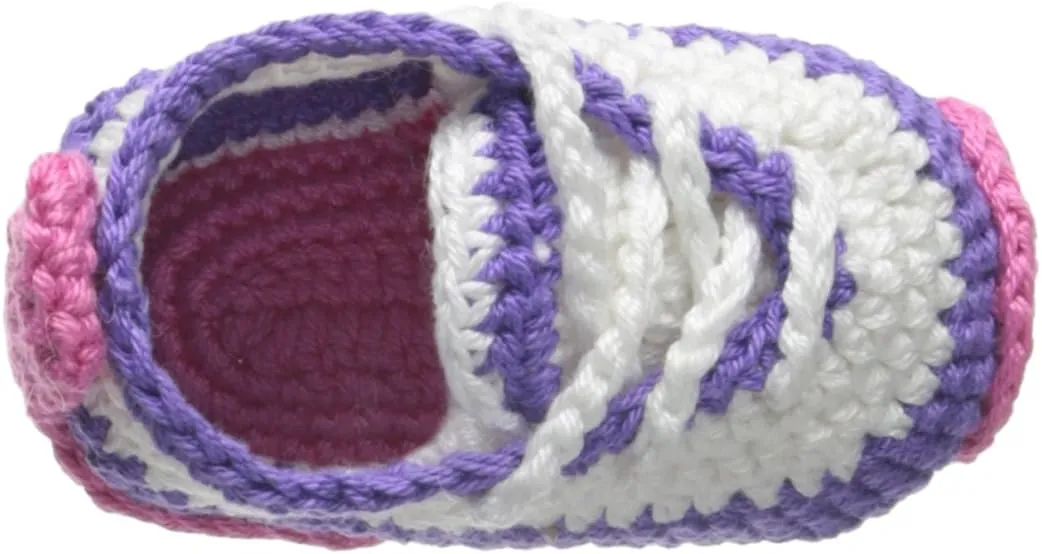 Jefferies Socks Unisex-Baby Hand Crochet Tennis Shoe Bootie