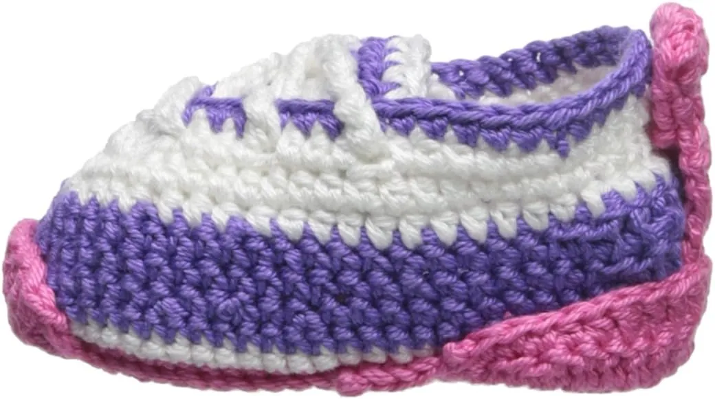 Jefferies Socks Unisex-Baby Hand Crochet Tennis Shoe Bootie