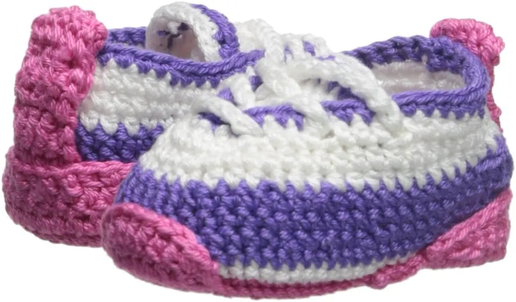 Jefferies Socks Unisex-Baby Hand Crochet Tennis Shoe Bootie