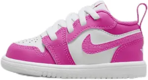 Jordan 1 Low Alt Baby/Toddler Shoes (FN7398-600, Fire Pink/White/Iris Whisper) Size 9